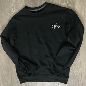 Black girl gang crew neck sweater